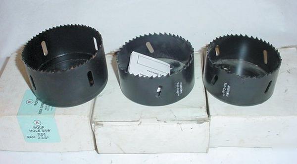 New lot 3 hole saw metal blades bits 3-3/8