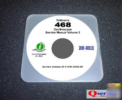 Tektronix tek 468 oscilloscope service manual vol 2 cd