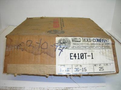  weld mold co. welding wire E410T-1 1/16''