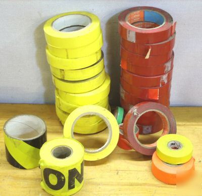 50 roll lot electrical tape scotch 3M plymouth w/colors