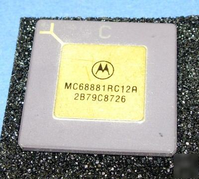 New 68881 motorola collectible MC68881RC12B gold