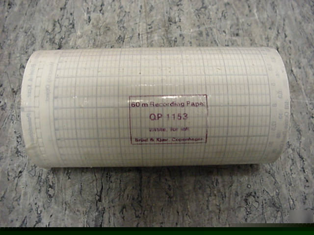 New bruel kjaer roll of 60 m recording paper qp 1153 * *