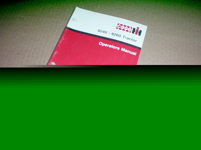 Case ih 9240 9260 tractor operator manual