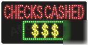 Checks cashed led sign (0002)