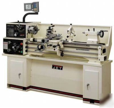 Jet ghb-1340 metal lathe, with stand & dro installed