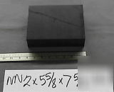 Nylon unfilled black sheet 2X5.625X 7.625