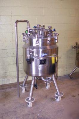 Used feldmeier 200 liter stainless steel jacketed tank