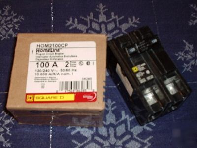 Square d homeline 2100CP 100 a 2 pole circuit breaker