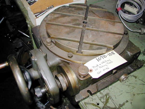 24 in pratt & whitney horizontal motorized rotary table