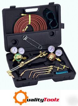 Heavy duty gas welding accessory kit w/ carry case