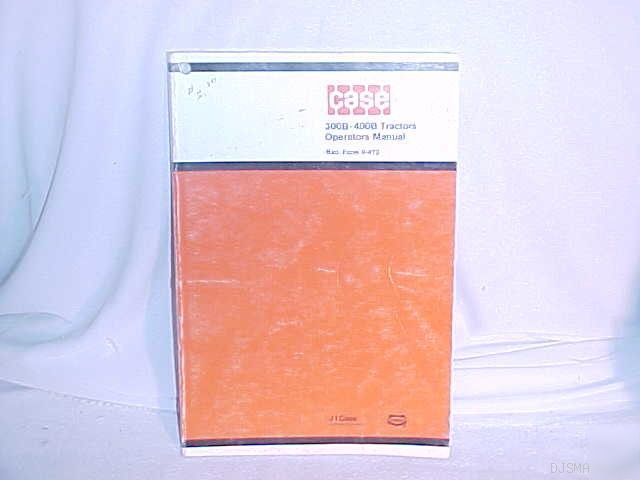 Ih case 300B 400B tractor operator manual rac 9 - 472