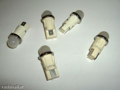 New 5 neon pilot lamp lamps bulb bulbs 125 vac