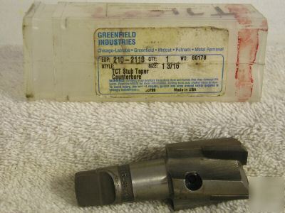 Tct stub taper counterbore - 1 3/16