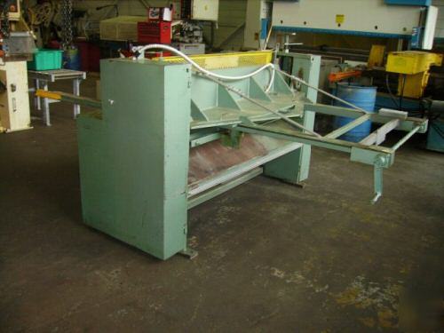 Used betenbender model 125-5 hydraulic shear 5' x 10GA.