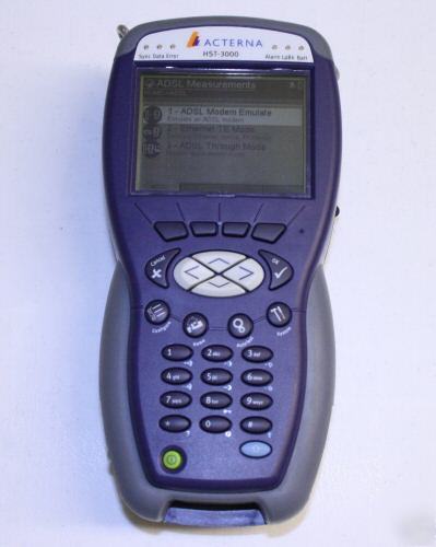 Acterna hst-3000 adslr / shdsl handheld services tester