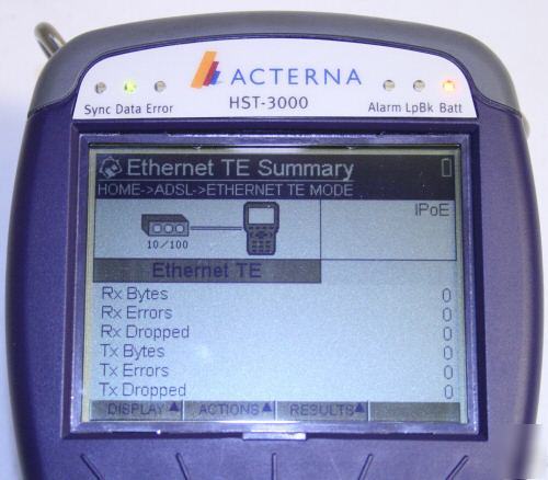 Acterna hst-3000 adslr / shdsl handheld services tester