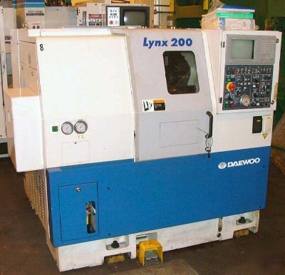 Daewoo lynx 200 cnc turning center