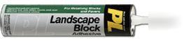 Lot of 12 tubes of pl landscape block adhesive 