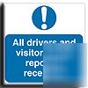 Vis.driv rep.to rec..sign-s. rigid-200X200MM(ma-113-rd)