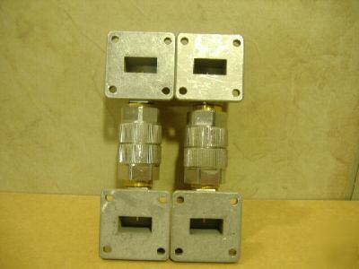  hp model P281B waveguide adapter (lot of 4)