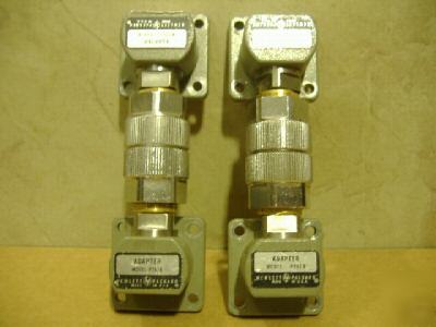  hp model P281B waveguide adapter (lot of 4)