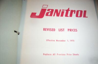 1971 janitrol a/c & heating specification catalog