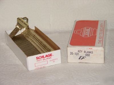 New 50 original schlage key blanks / ef keyway