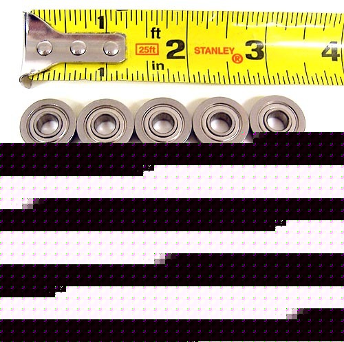 New lot of 20 valley plastics mini ball bearing flanged