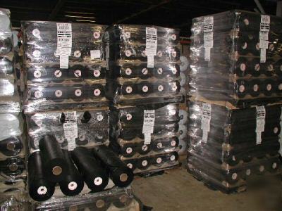 Plastic mulch film 3' black 4000' 1MIL row cover pliant