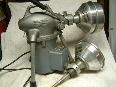 Ridgid model k-50 pipe drain cleaner with two drums