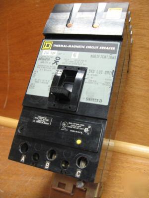 Square d i-line KA36200 ka-36200 200 amp 200A a breaker
