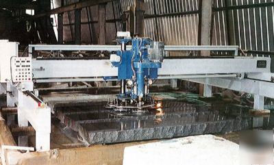 Wet gantry polisher/grinder for granite marble concrete