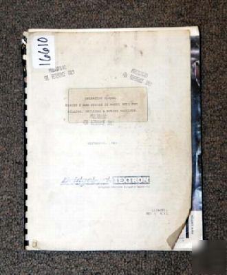 Bridgeport operating manual series i & ii cnc machines: