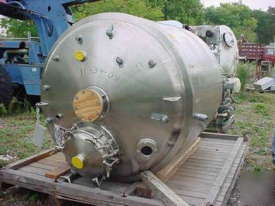 Precision stainless 792 gallon sanitary reactor body