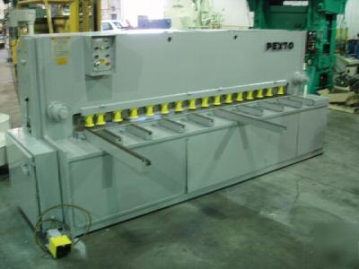 10'X1/4â€ pexto hydraulic power squaring shear (#7574)