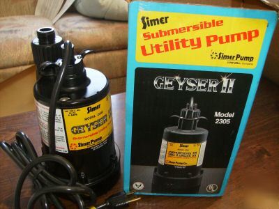 Simer geyeser ii model 2305 submersible pump