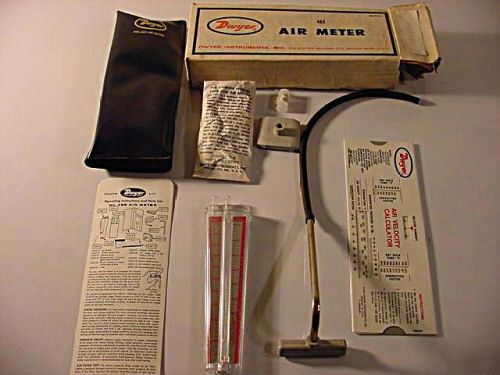 Dwyer 460 air meter kit air velocity & static pressure