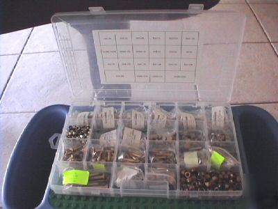 AN3/AN4 undrilled bolts, lock nuts, washers set