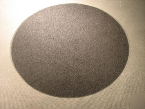 Lot of 10 black nylon stripping floor machine pad
