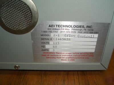Lot of 2 ametek (aei) air pumps with flow meter