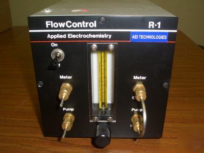 Lot of 2 ametek (aei) air pumps with flow meter