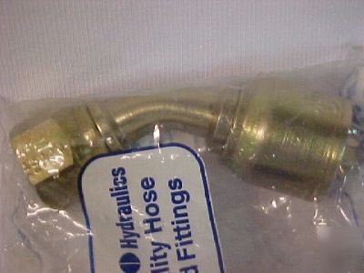 New bag of 5 ryco T225-0812 jic female 45 degree bend 