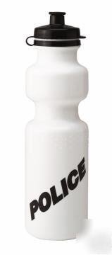 Police water bottle police logo waterbottle 26OZ white