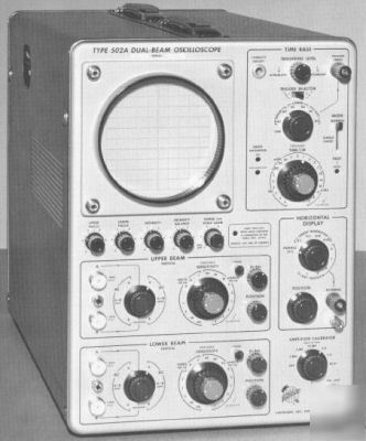 Tek tektronix 502A manual dual-beam oscilloscope manual