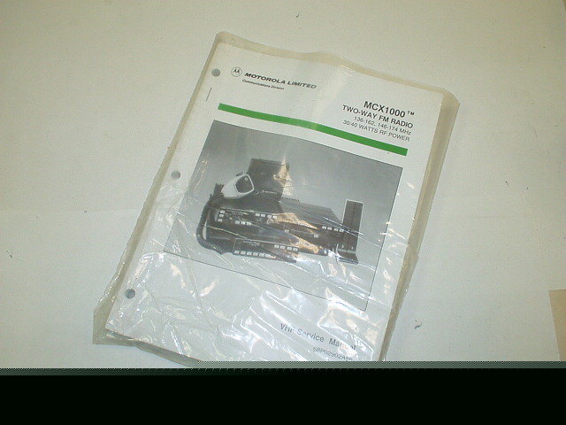 New motorola mcx-1000 service manual 68P02902A56 ver. e 