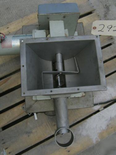 2â€ k-tron screw feeder; stainless steel (2921)