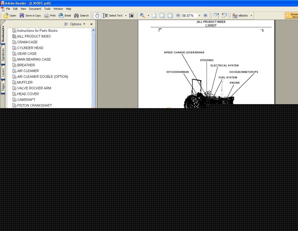 Kubota L305 parts manual - we have other manuals