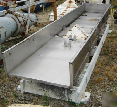 30â€ x 13.5' x 11â€h ss cardwell vibrating conveyor(4602)