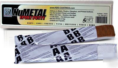 Repair cracked & split metal with numetal epoxy putty