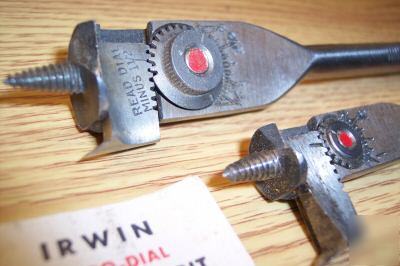 Pair irwin micro-dial expansive bit no. 21 & no. 22